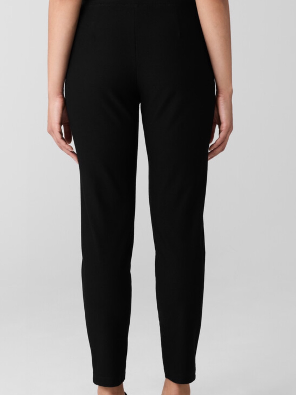 EILEEN FISHER WASHABLE STRETCH CREPE PANTS, SIZE M. - Picture 3 of 14